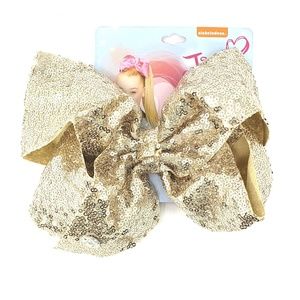 JoJo Siwa 8" Bow, Gold Mini-Sequins